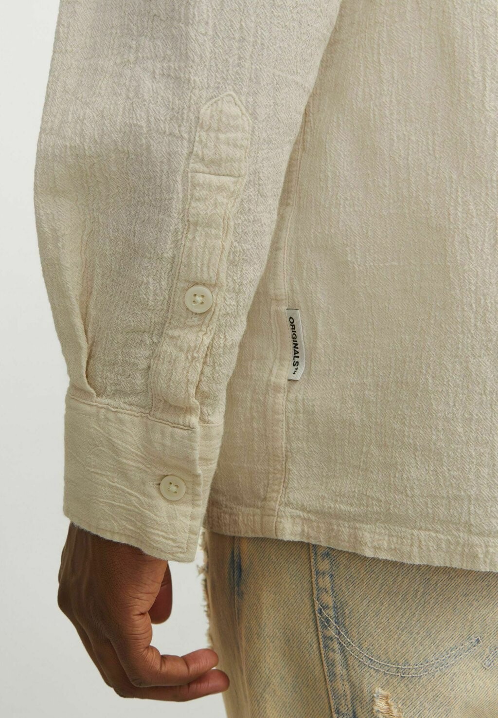 

Рубашка Wide Fit Jack & Jones, слоновая кость