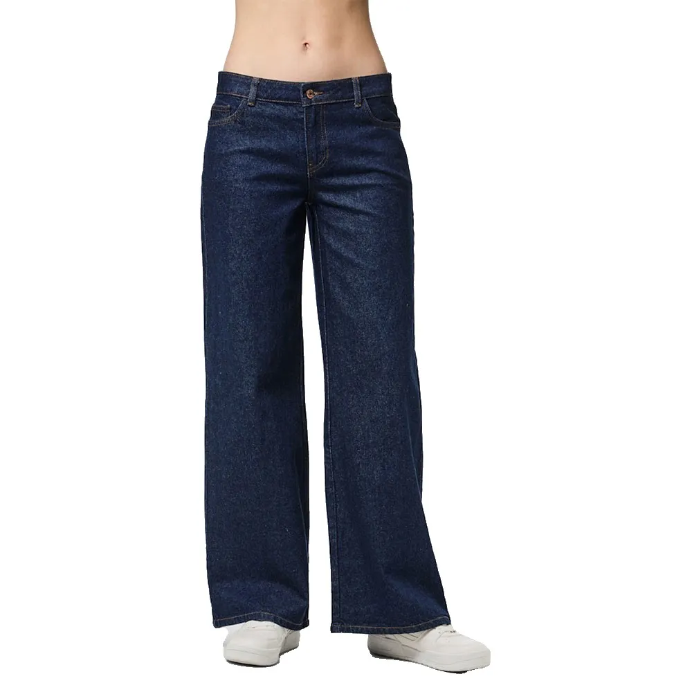 

Джинсы Pieces Selma Wide Leg low waist, синий