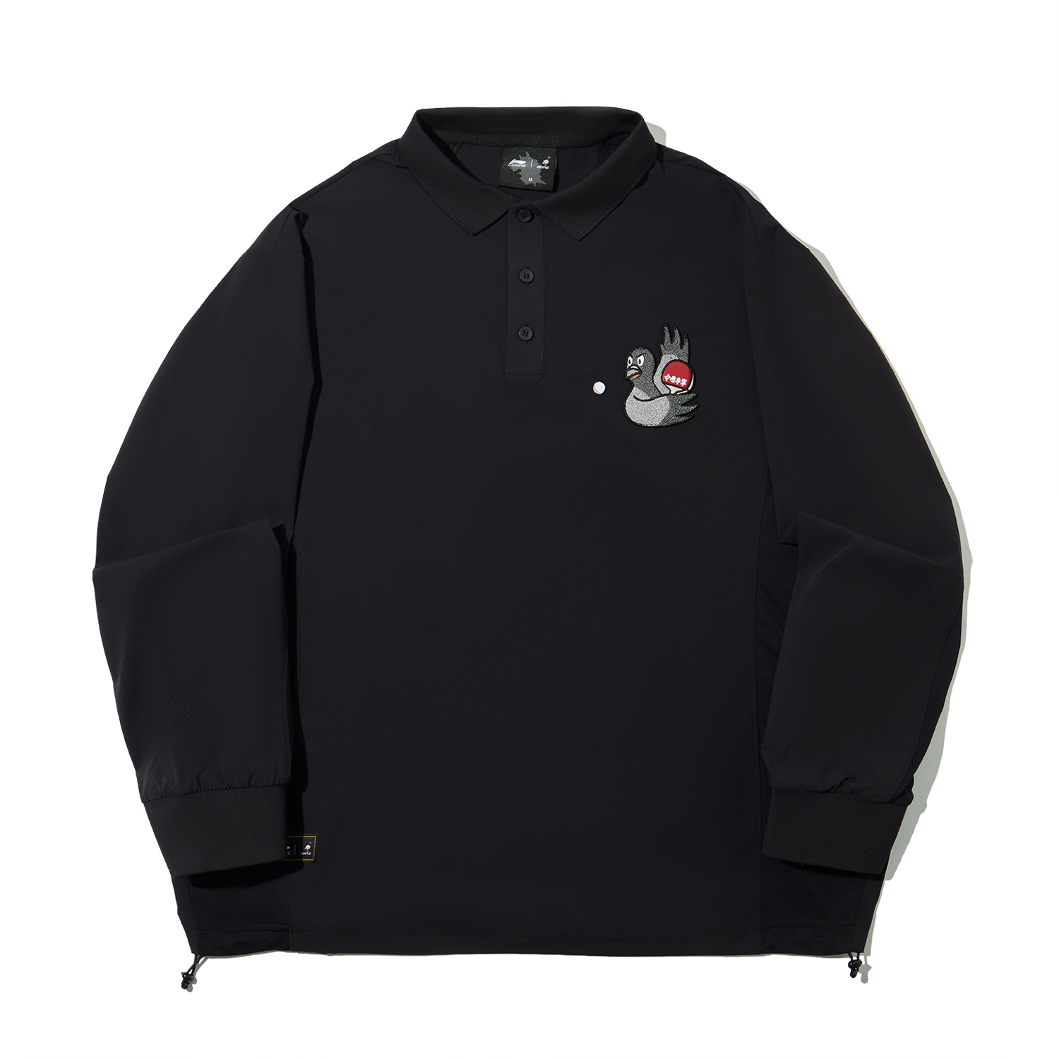 

LiNing Основная поло мужская black, Черный, LiNing Основная поло мужская black