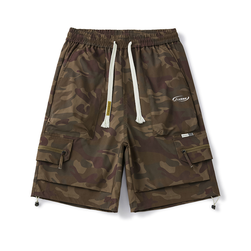 

Повседневные шорты Unisex Thin LISENPOK, camouflage коричневый