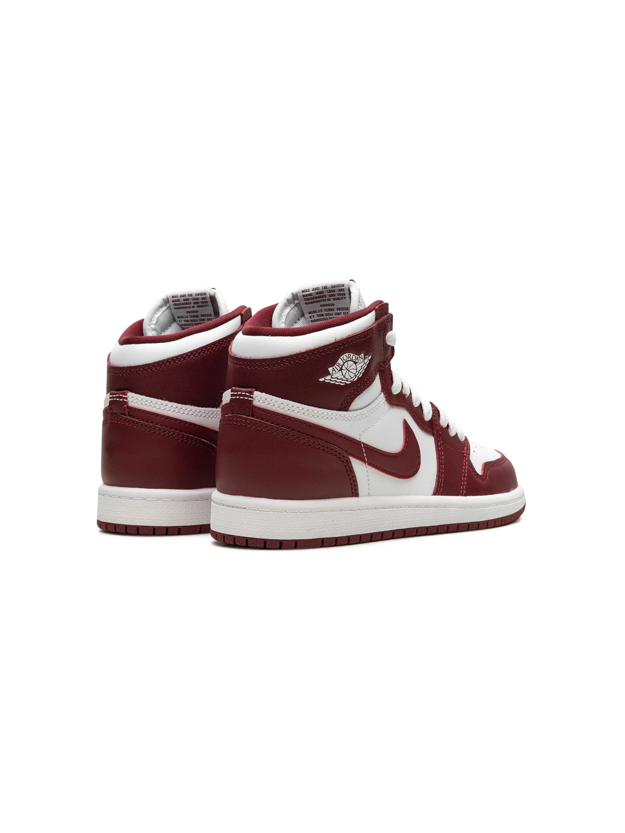 Кроссовки Air Jordan 1 Retro High OG Team Jordan Kids, красный — фото 3