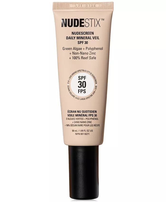 Крем для лица SPF NUDESTIX Nudescreen Daily Mineral Veil,, цвет Nude - (natural light tint) — фото 4