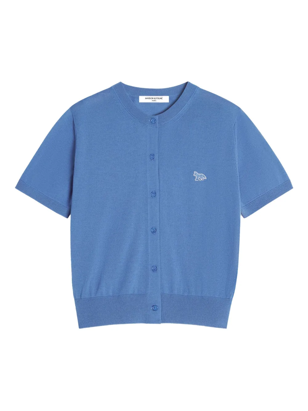 

Кардиган с вышивкой Baby Fox Maison Kitsuné, синий