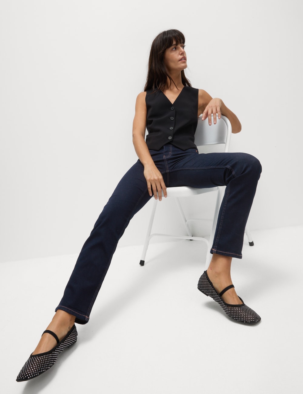 

Джинсы прямого кроя Sienna Marks & Spencer, цвет Indigo mix