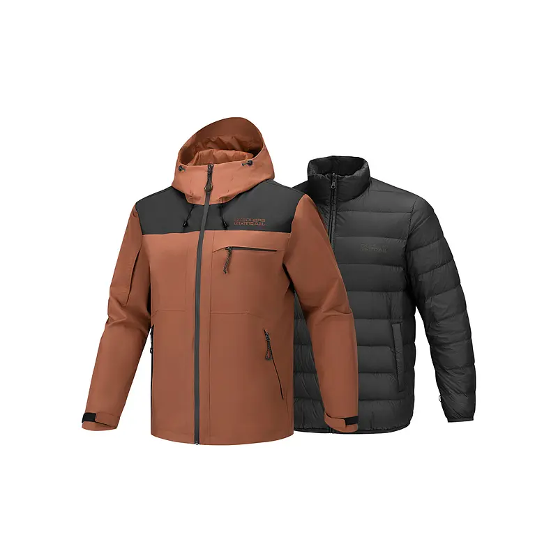 

Водонепроницаемая, ветрозащитная, устойчивая к истиранию, водоотталкивающая ветровка Men's Skechers, коричневый