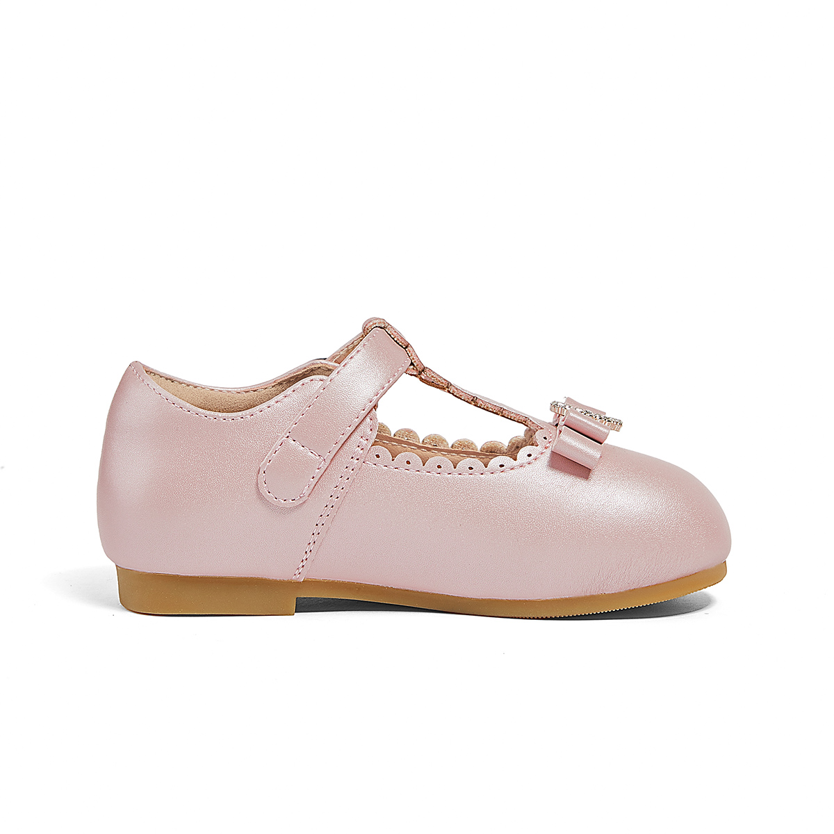 Детские кожаные туфли Princess Collection Breathable Balance для детей от 3 до 7 лет Snoffy, розовый — фото 2