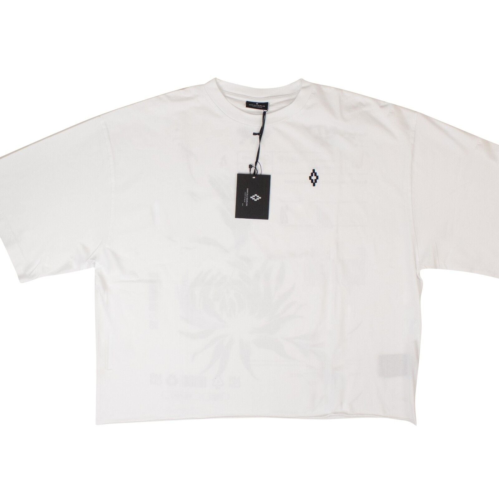 

Белая футболка с цветочным принтом Marcelo Burlon