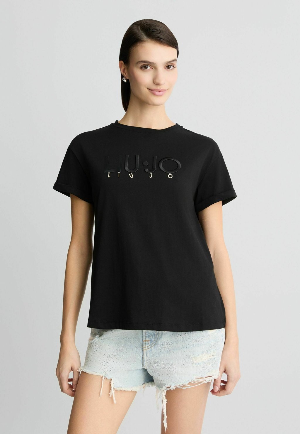

Футболка с принтом LIU JO LIU JO, черный