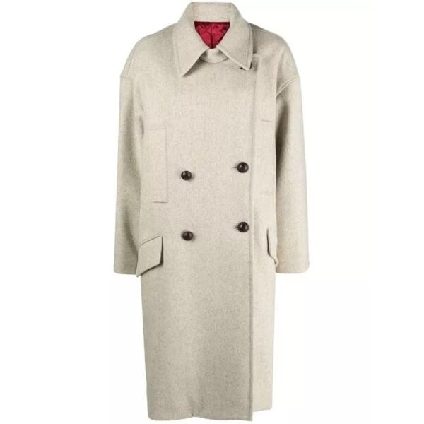

Пальто oversized double-breasted coat Isabel Marant, бежевый