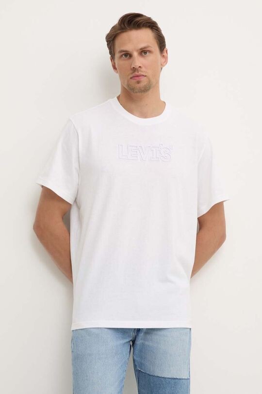 

Хлопковая футболка Levi's, бежевый