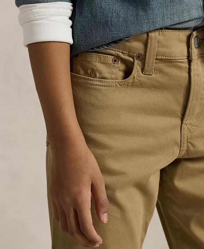 Мальчиковые брюки Sullivan Slim Stretch Sateen для возраста 8-20 лет Polo Ralph Lauren, загар/бежевый — фото 3