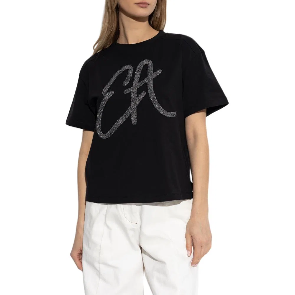 Футболка из коллекции Sustainability EMPORIO ARMANI, Black — фото 4