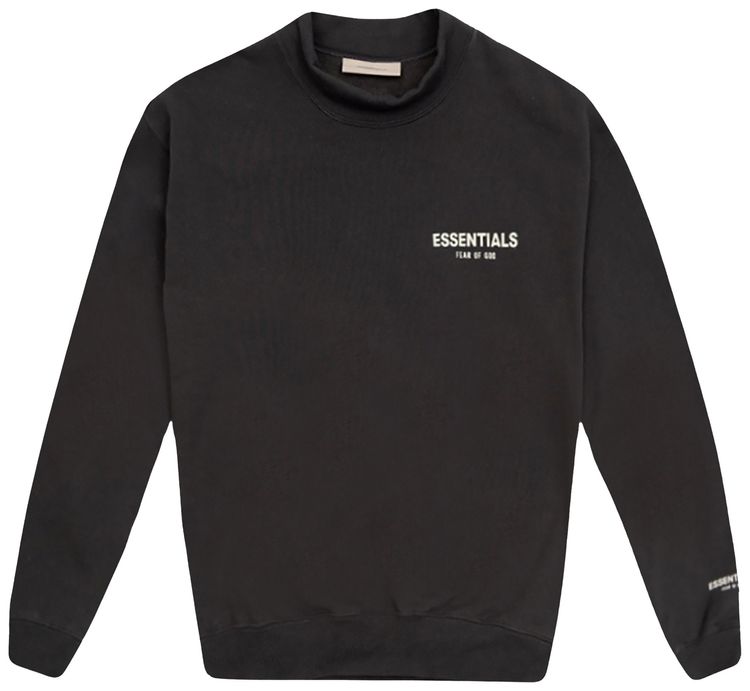 

Детский свитер с высоким воротником Fear of God Essentials, черный