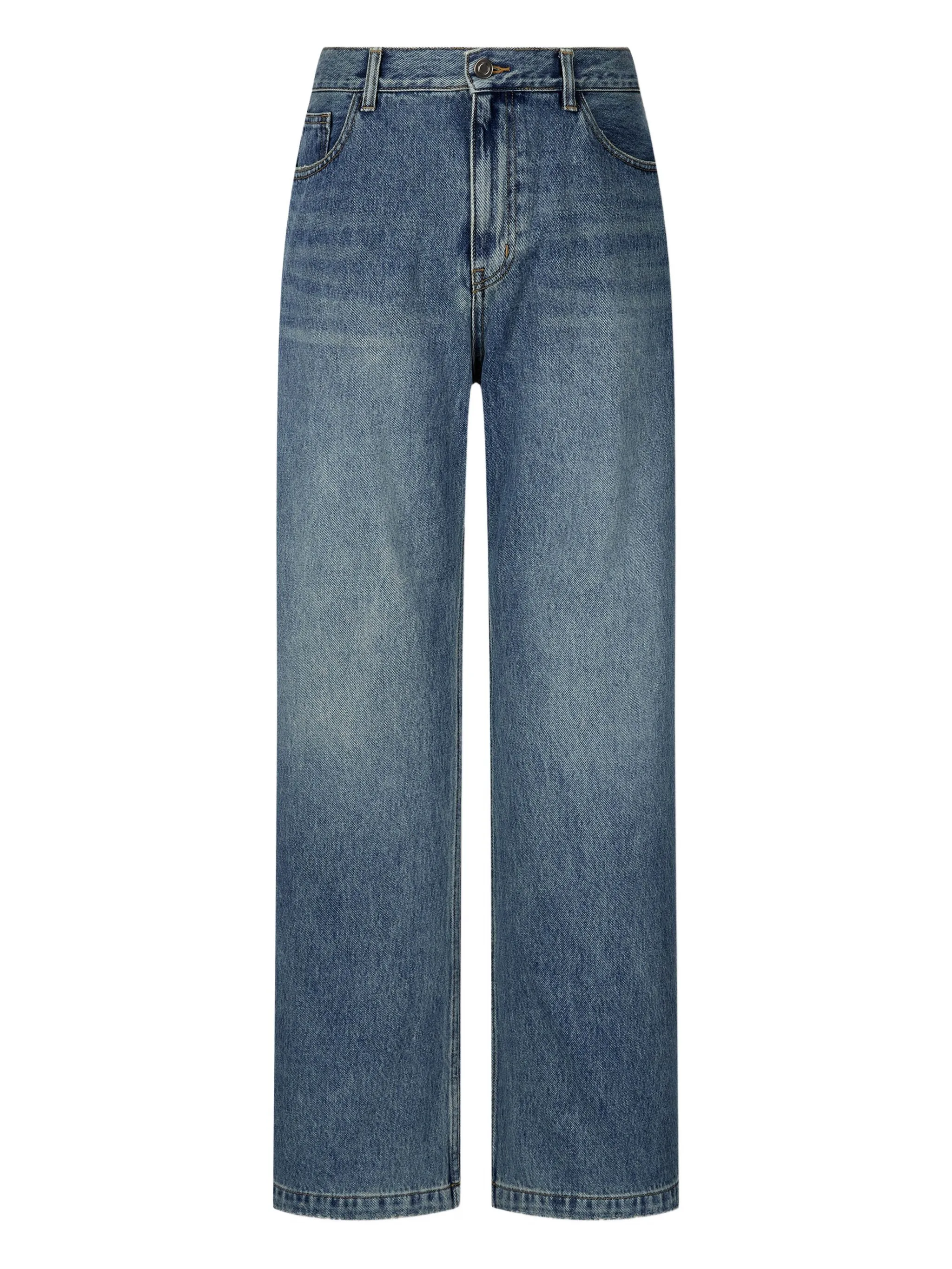 

Джинсы с эффектом потертости Studio Tomboy, синий