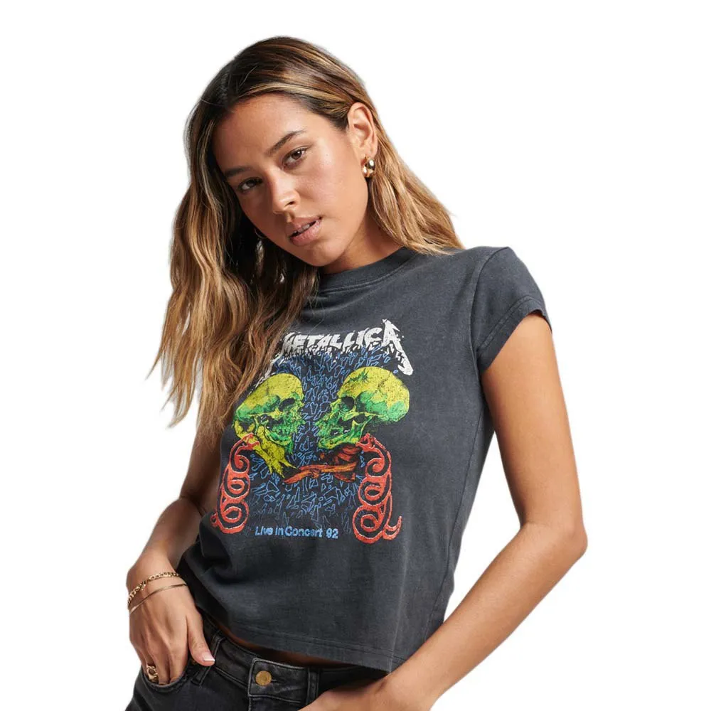 

Футболка Superdry Metallica Cap Band, серый