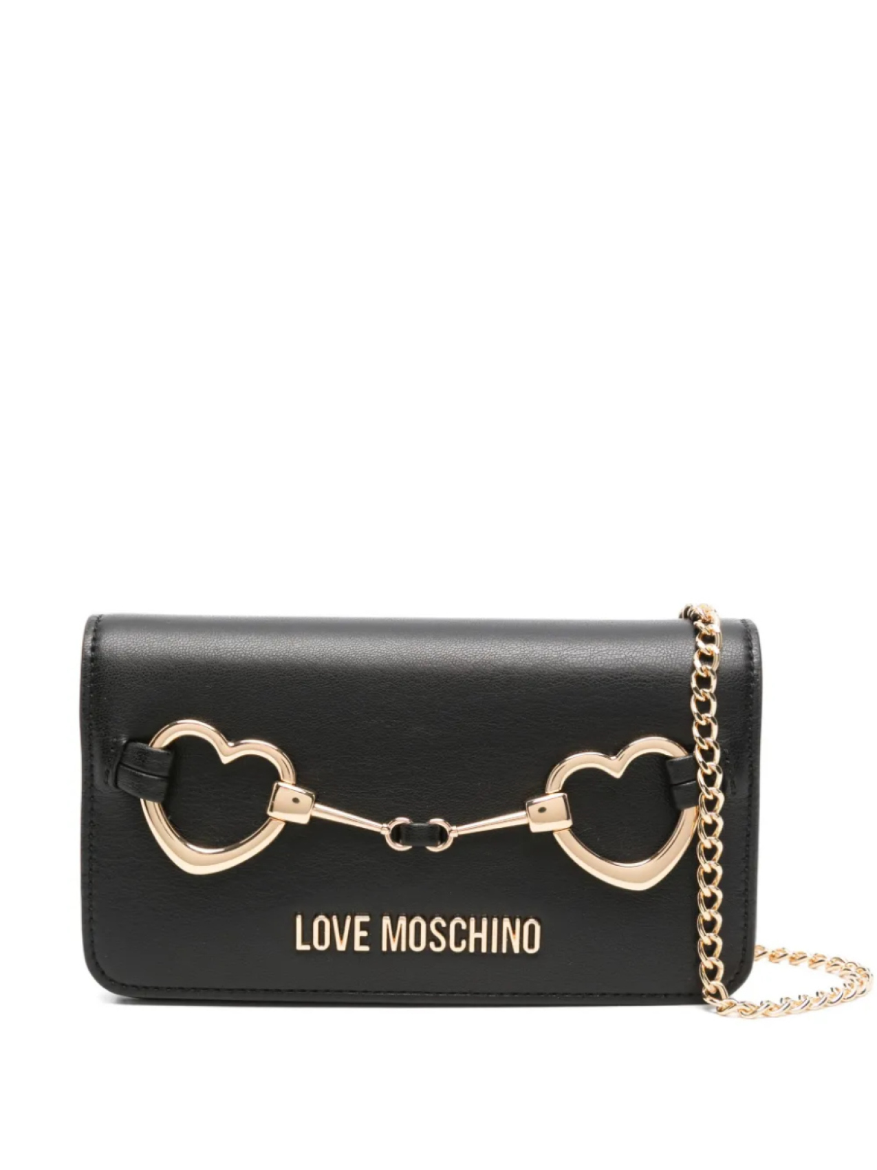 

Сумка через плечо Hearts Love Moschino, черный
