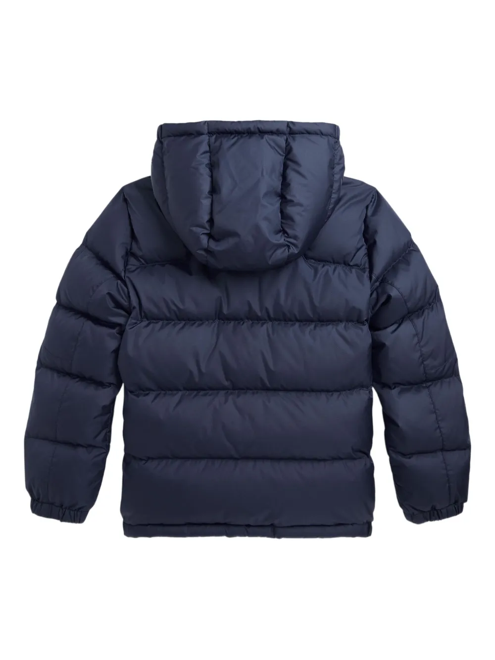 Пуховик с вышивкой Polo Pony POLO RALPH LAUREN KIDS, синий — фото 4