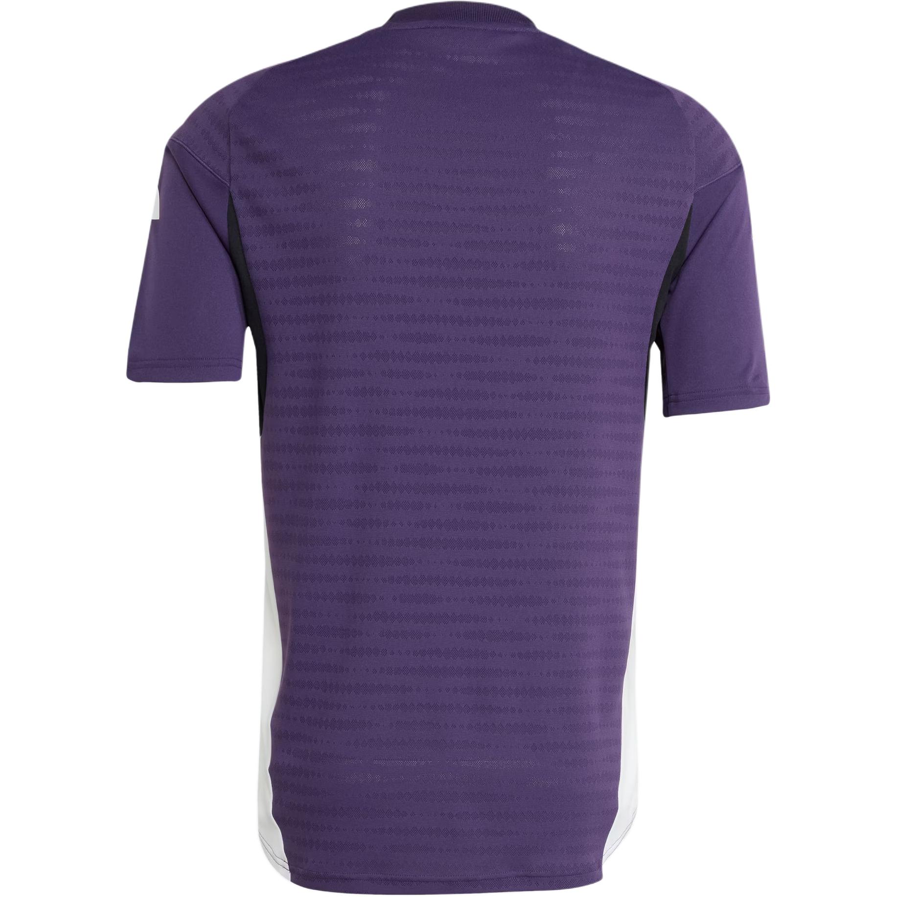 Футболка Manchester United Tiro 25 Pro мужская Adidas, фиолетовый/белый/черный — фото 2
