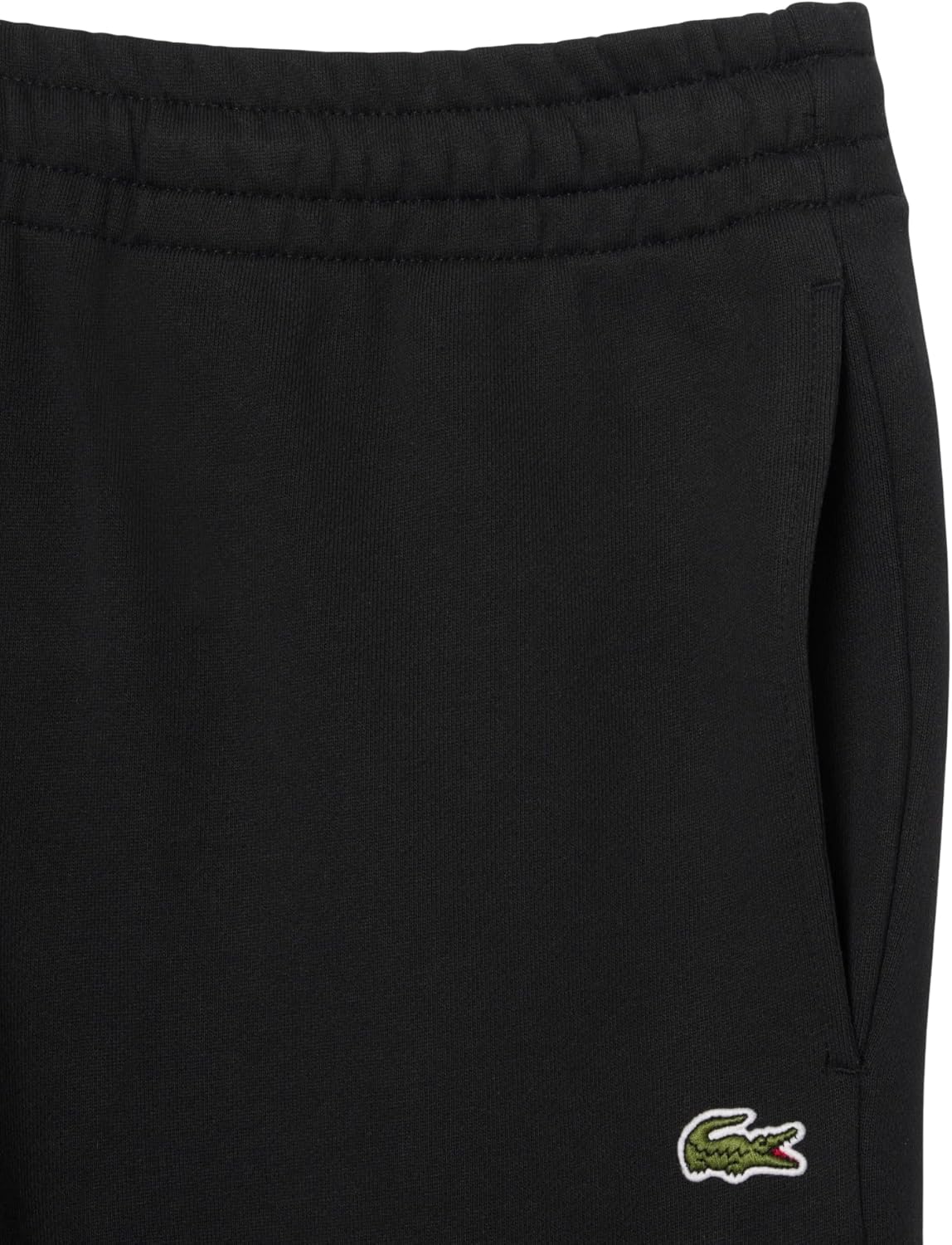 Lacoste мужские базовые зауженные спортивные штаны, Black Green Croc — фото 2