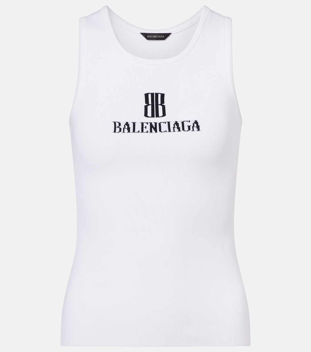 

НаноВВ вязаный топ Balenciaga, White/Black