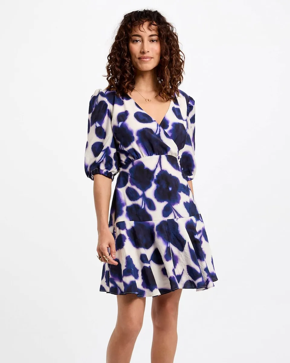 

Платье с юбкой клеш Morgan, синий/белый