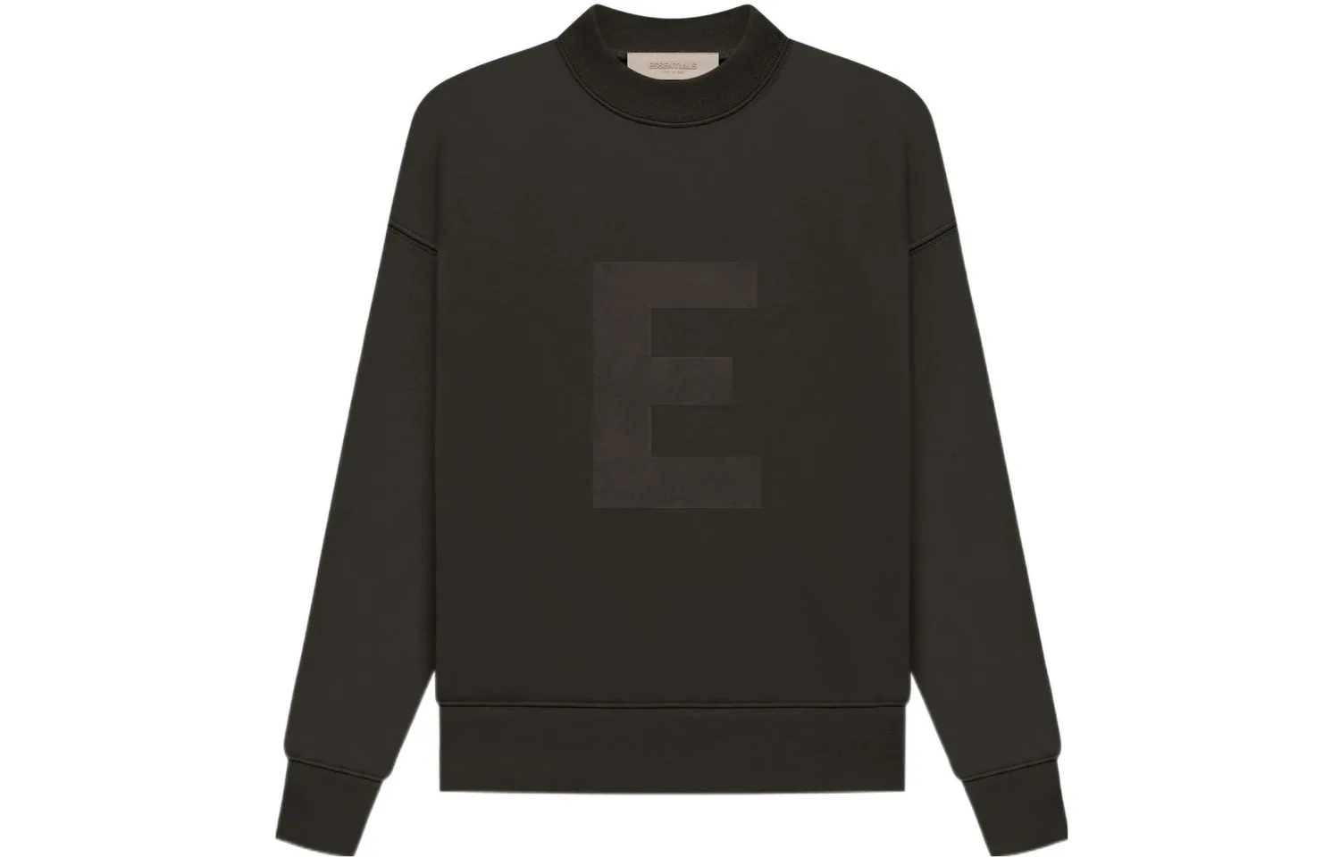 Детский свитшот с круглым вырезом Fear Of God Essentials, серый черный