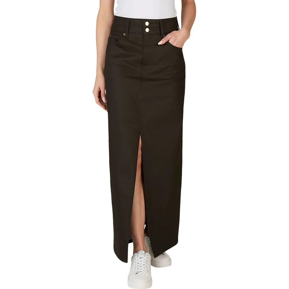 

Юбка Pepe Jeans Coated Midi, коричневый