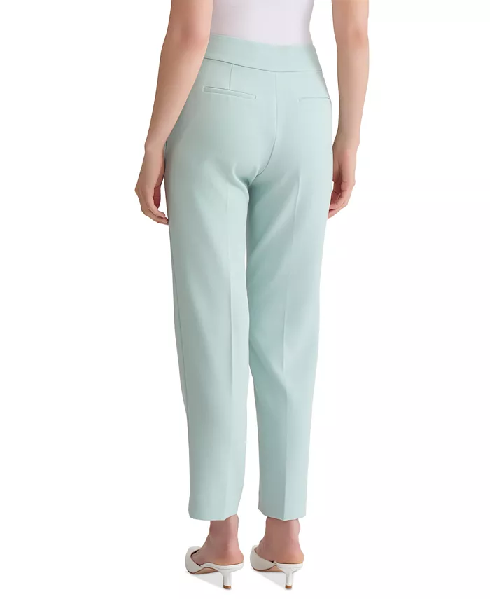 

Женские облегающие брюки из эластичного крепа, стандартные и миниатюрные размеры Kasper, синий