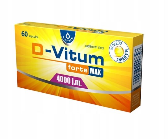 

D-Vitrum forte MAX 4000 Витамин D 60 капсул в масле Oleofarm