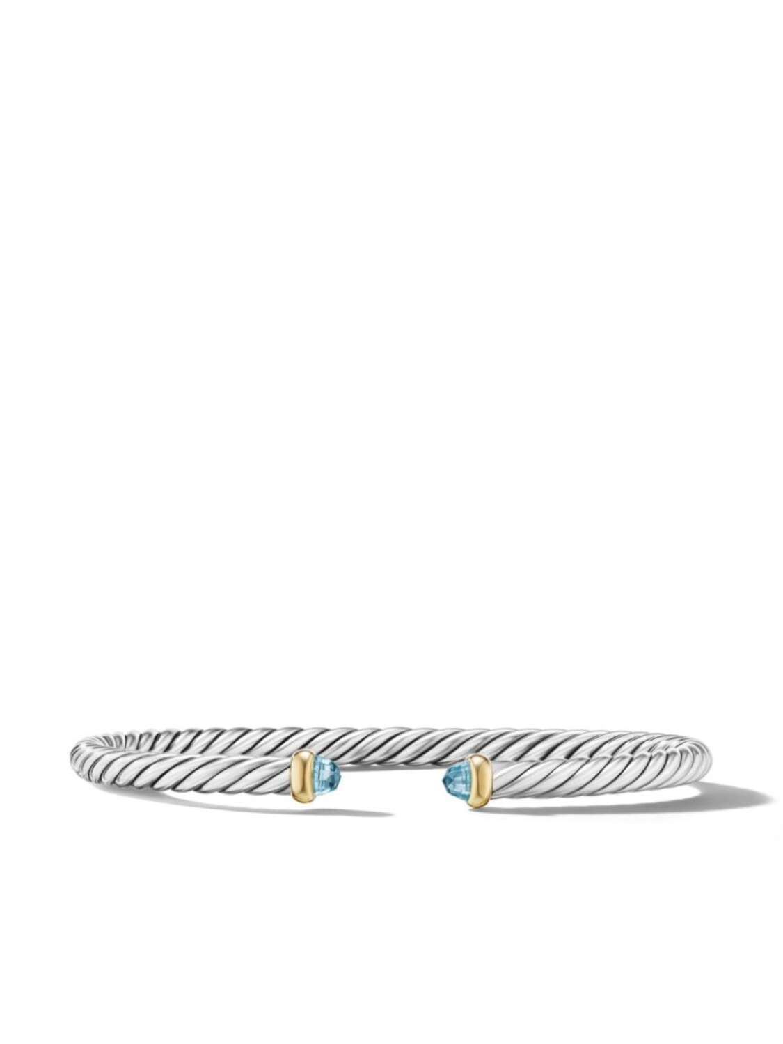 

Браслет Modern Cable из желтого золота с топазами David Yurman, серебряный