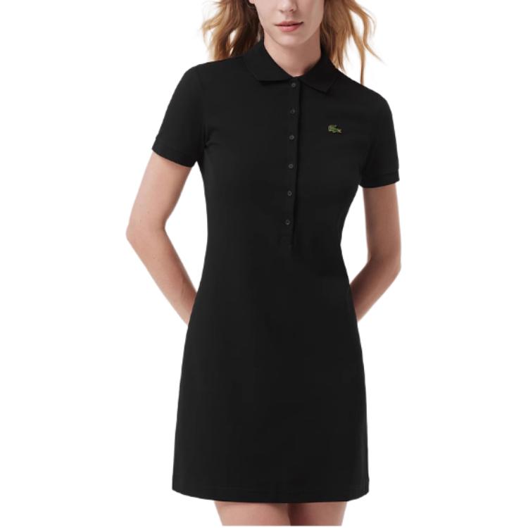 Платье LACOSTE короткое, черное — фото 4