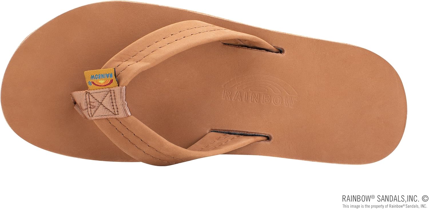 Мужские сандалии Rainbow Single Layer Premier из кожи Rainbow Sandals, синий — фото 3