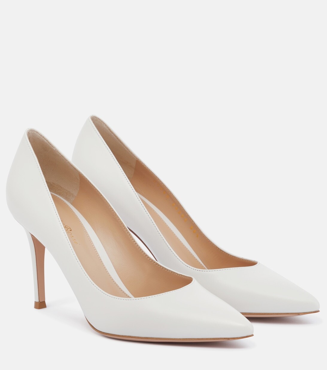 Кожаные туфли Gianvito 85 Gianvito Rossi, белый