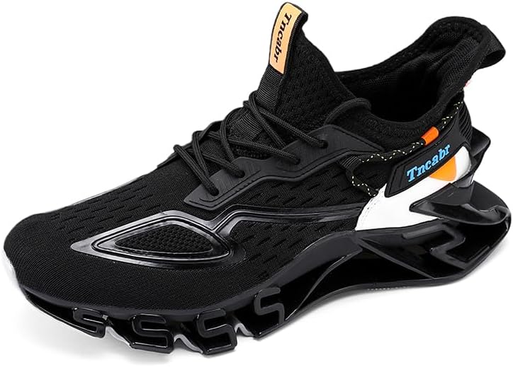 

Мужские модные кроссовки Blade Road для бега, повседневной ходьбы и тенниса, спортивная обувь для мужчин Meixi Mobile, черный