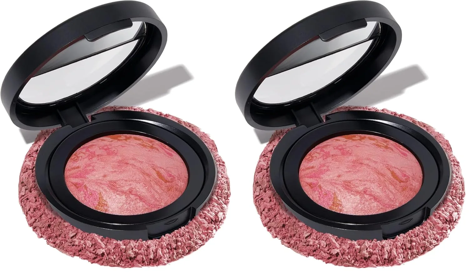 Запеченные румяна Laura Geller New York Baked Blush-n-Brighten Marbleized Blush для щек - Розовый кремовый оттенок - Натуральный финиш - Наслаиваемый цвет (2 шт.) 9.07 г (2 шт.), 01 Pink Buttercream