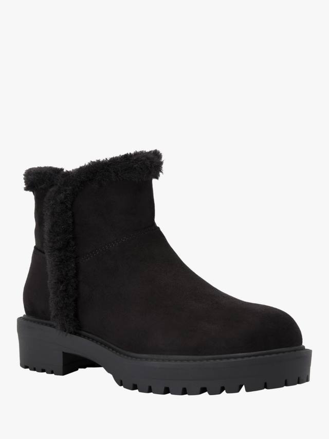Уютные микро-замшевые ботинки до щиколотки Carvela, Black — фото 3
