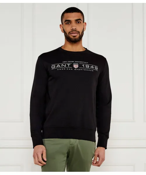 

Графическая толстовка Regular fit Gant, черный