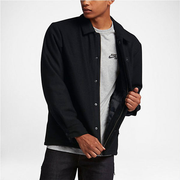 Куртка men's solid color stay warm casual jacket Nike, черный — фото 3