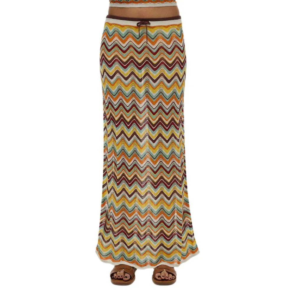 

Юбка Superdry W7210382A long skirt, разноцветный