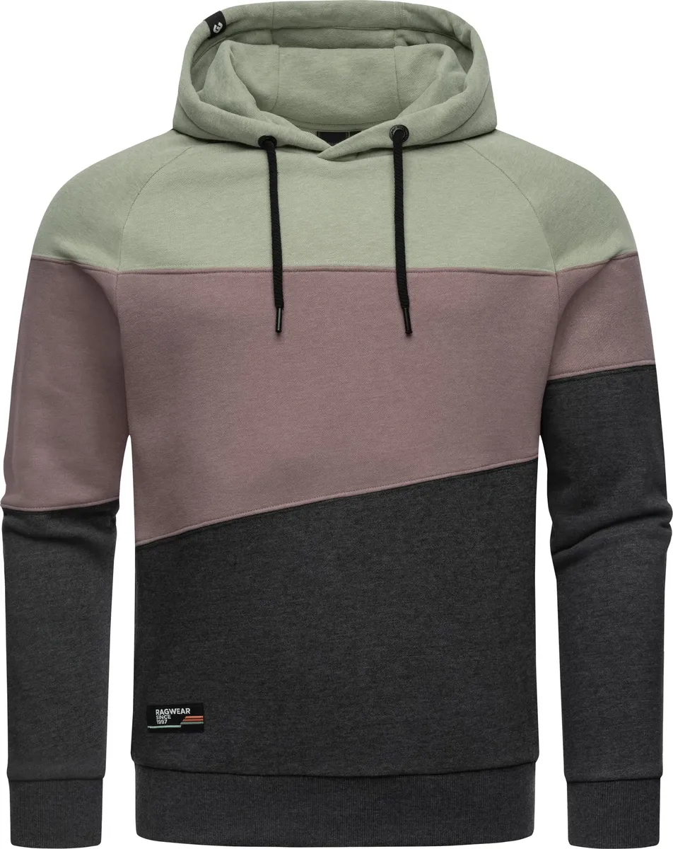 

Толстовка Ragwear "Thres", спортивный мужской свитер в полоску, зеленый