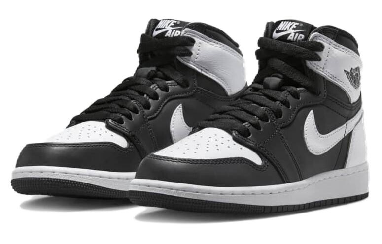 Jordan Air Jordan 1 винтажные баскетбольные кроссовки женские, Black/White — фото 3