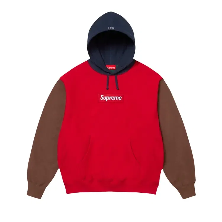 Толстовка Supreme Box Logo Hooded Sweatshirt, красный