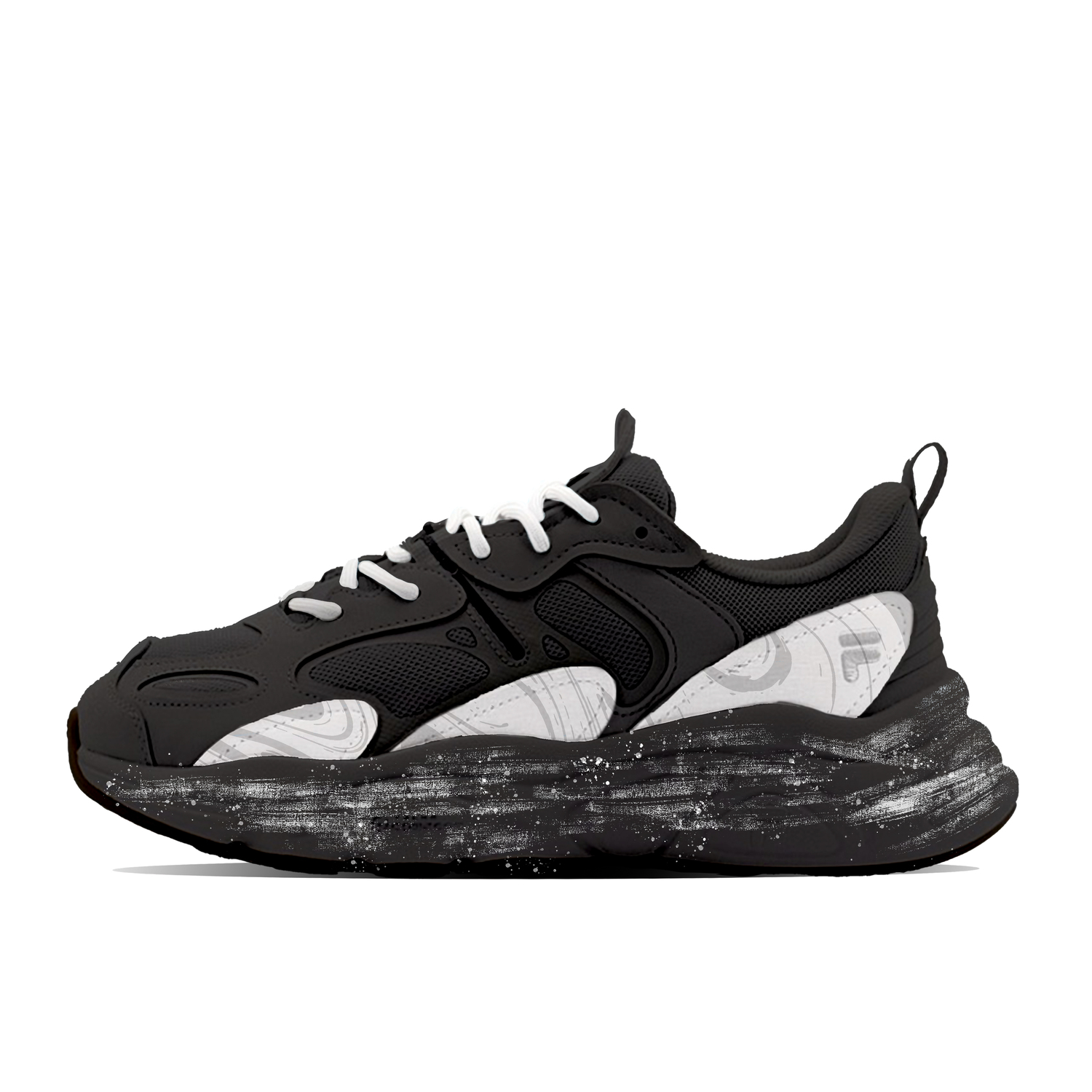 

Mars 2 Floating Jade амортизирующие дышащие низкие кроссовки повседневные Unisex FILA, черный