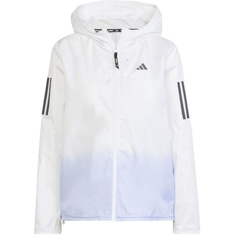 Adidas Куртка женская белая фиолетовая тюнинг, White/Purple Tone — фото 3