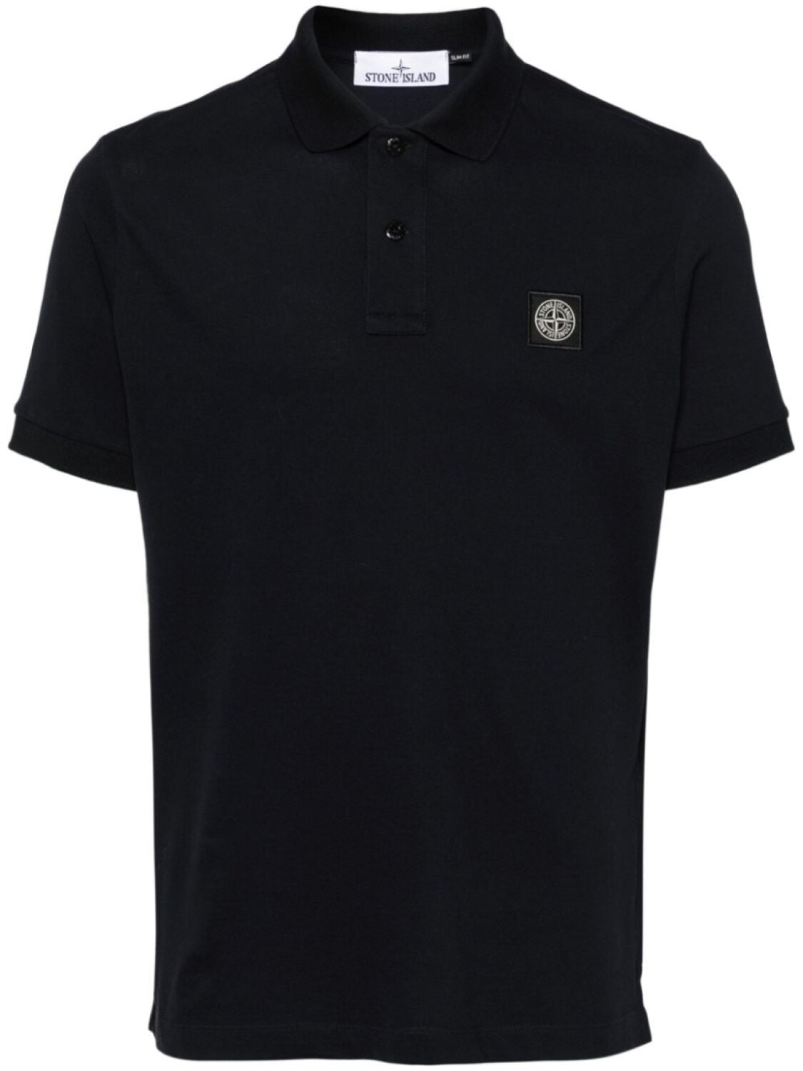 

Stone Island рубашка-поло пике с изображением компаса, синий
