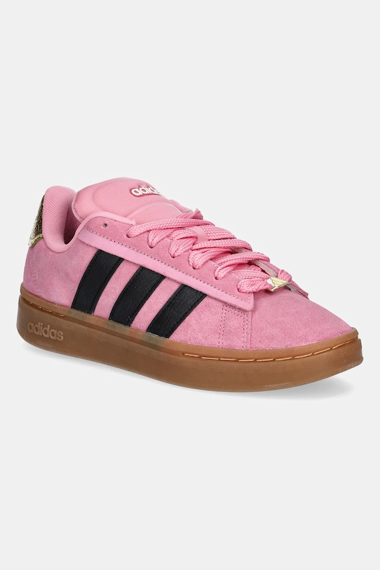 Замшевые кроссовки Grand Court Alpha 00S Adidas, розовый