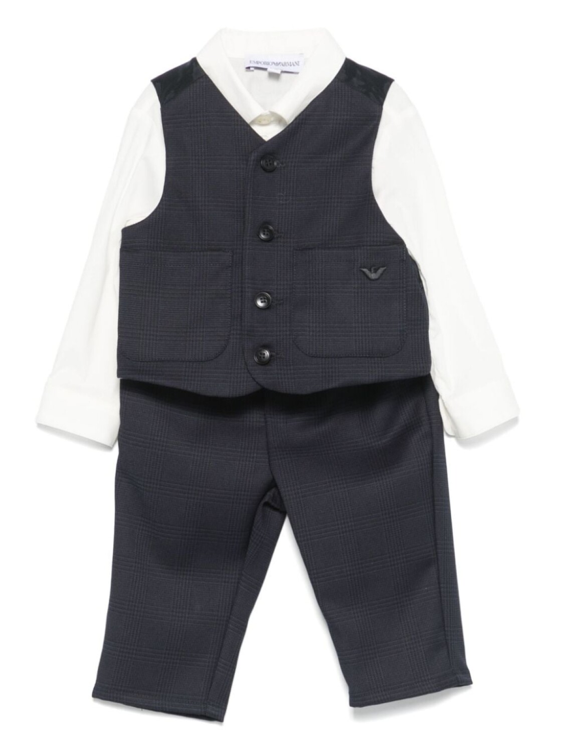 

Комплект брюк в клетку Emporio Armani Kids, синий