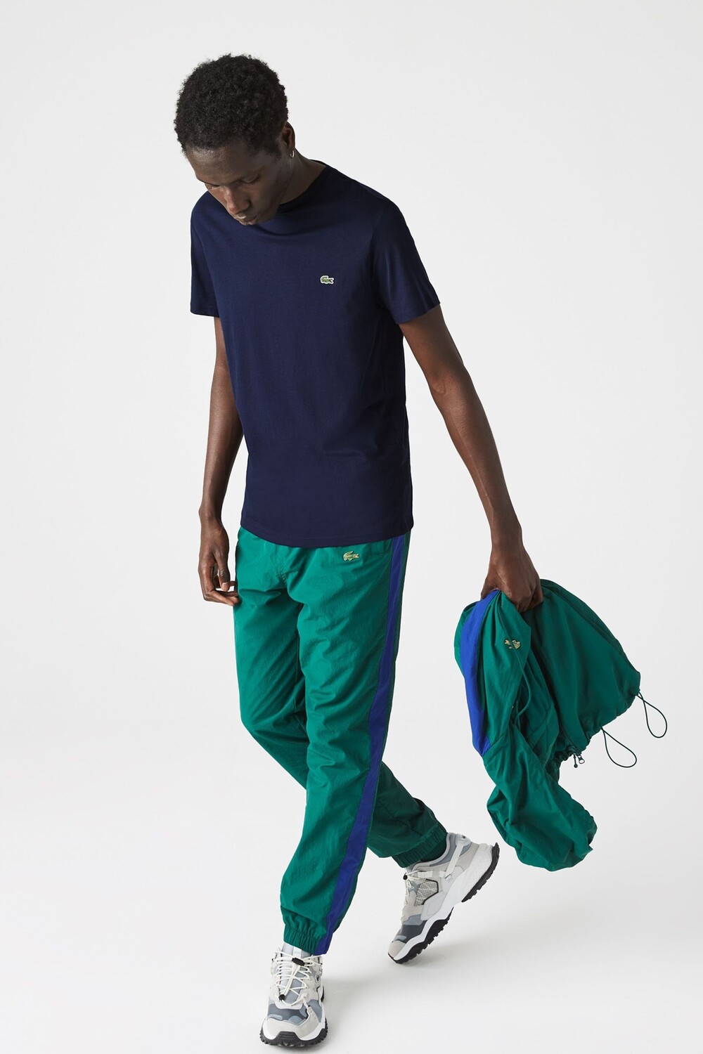 

Роскошная футболка из хлопка пима Lacoste, синий