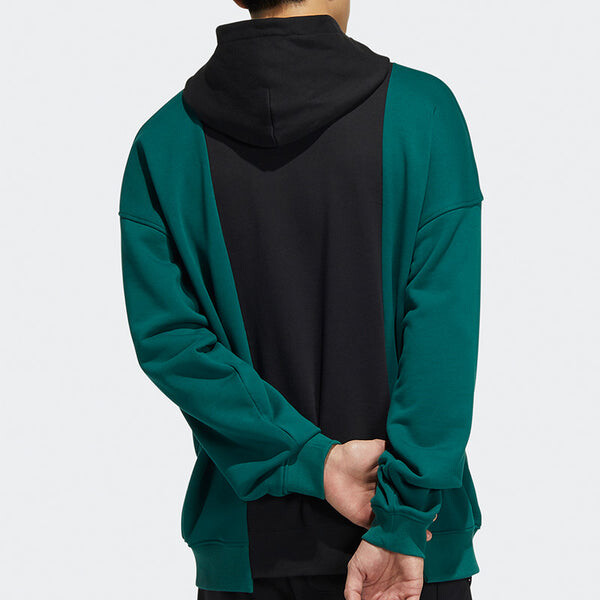 Толстовка Men's adidas originals Alphabet Printing Colorblock Black, черный — фото 3