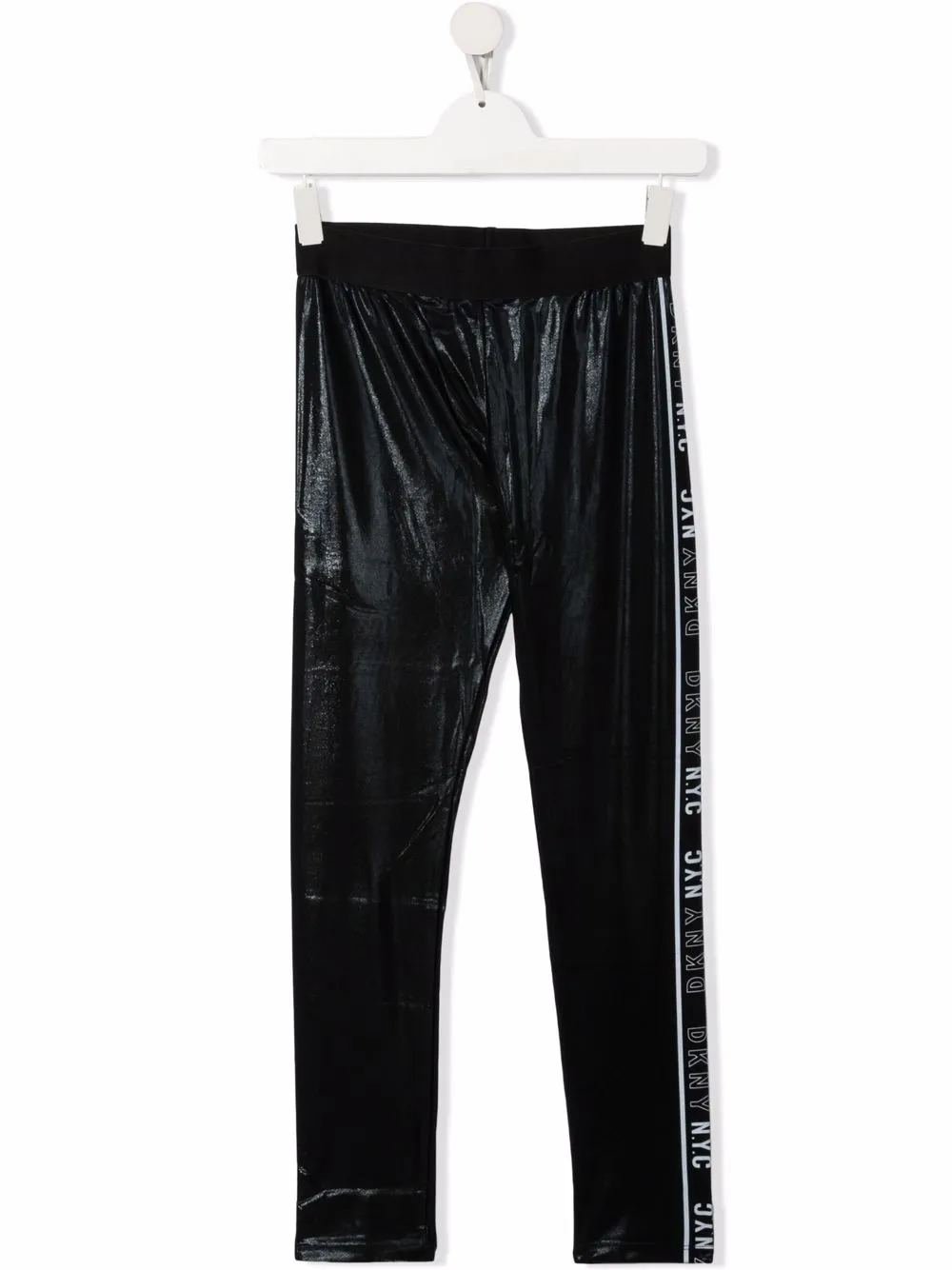 

Леггинсы с логотипами на лампасах Dkny Kids, черный